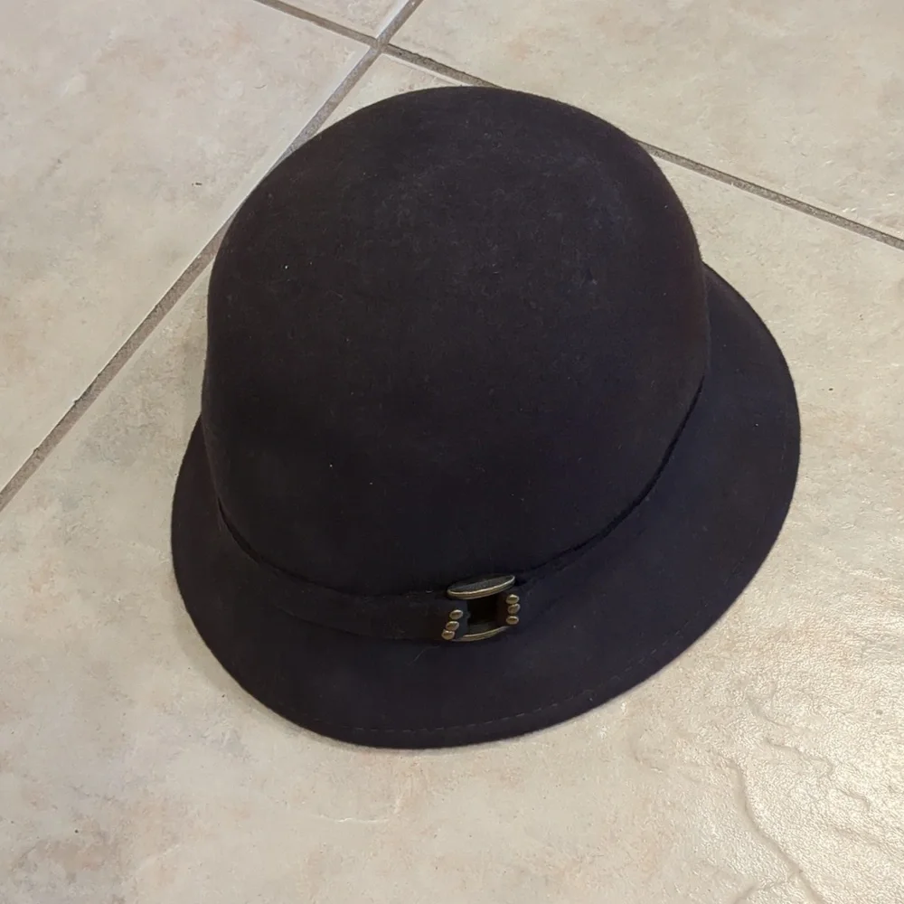 August Vintage Brown Wool Bucket Hat
